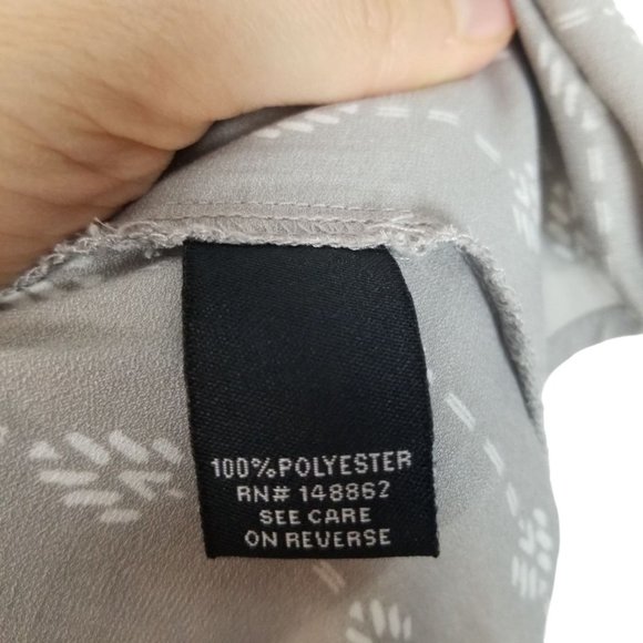 Torrid Womens 00X Gray Arrow Print Harper Crepe Bu - Picture 7 of 9